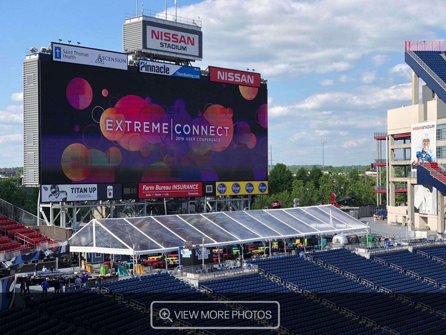 Nissan Stadium, level 2, Club Level, home of Tennessee Titans, TSU Tigers