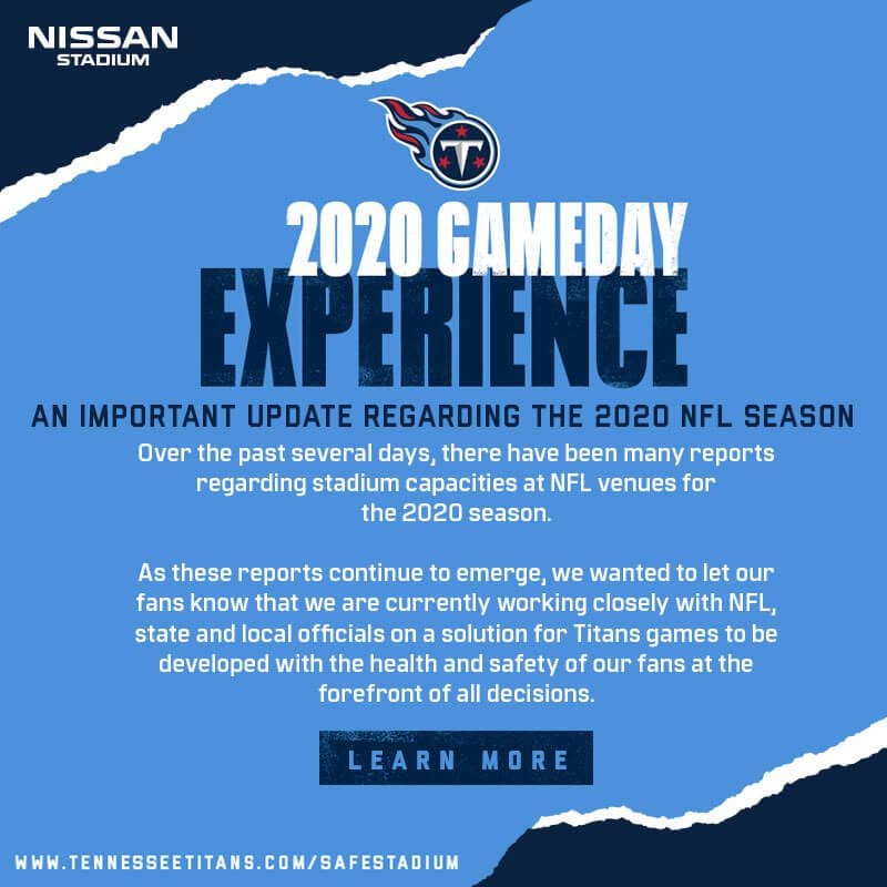 2020 titans gameday experience ns - Nissan Stadium