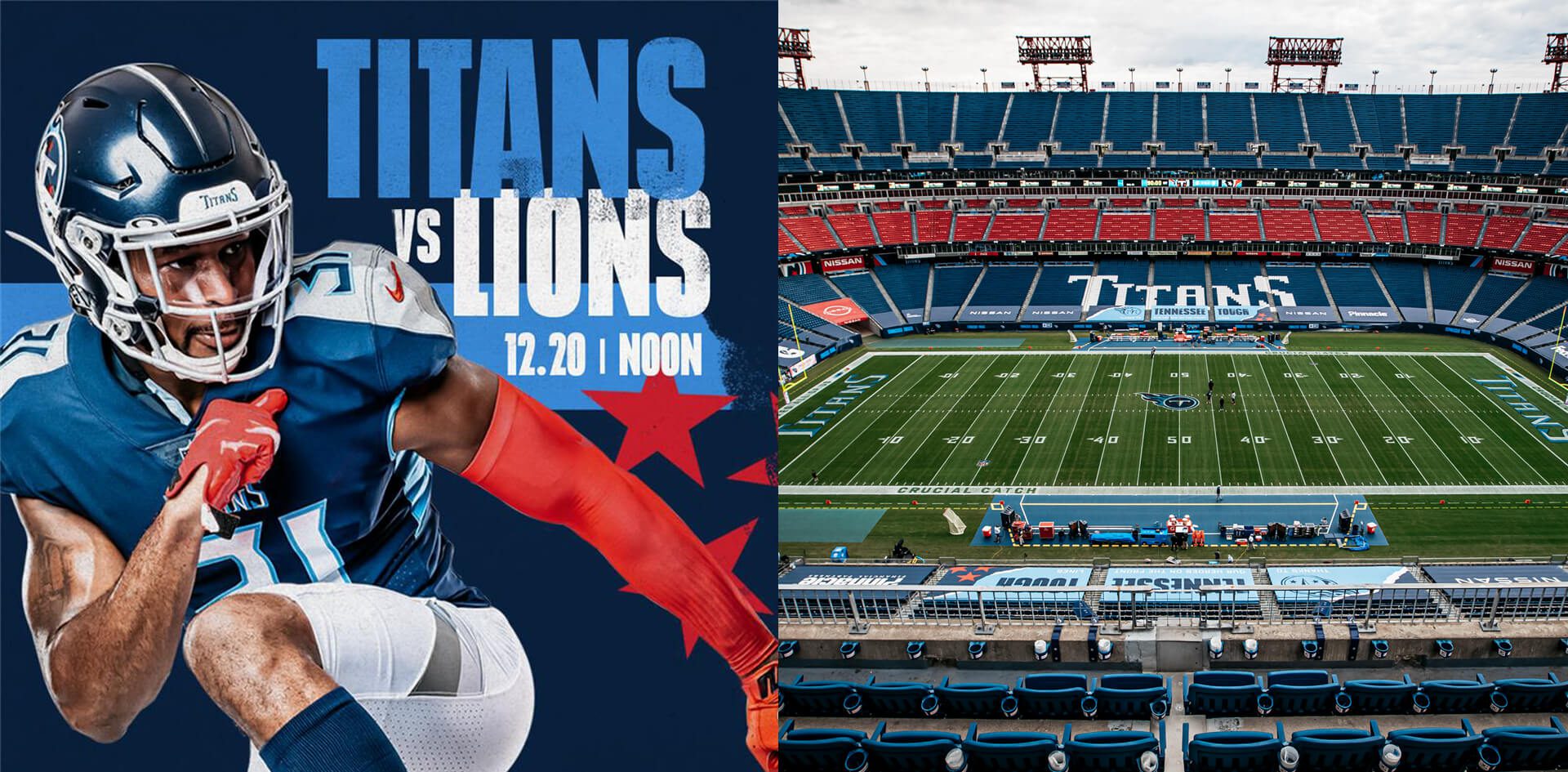 NFL Announces Titans-Lions Game to be Played Dec. 20