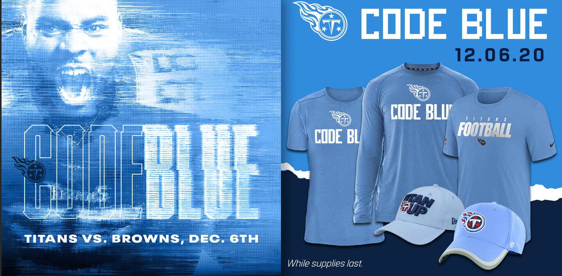 Titans Declare 'Code Blue' for Sunday's Game Against Browns