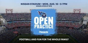Tennessee Titans Open Practice at Nissan Stadium
