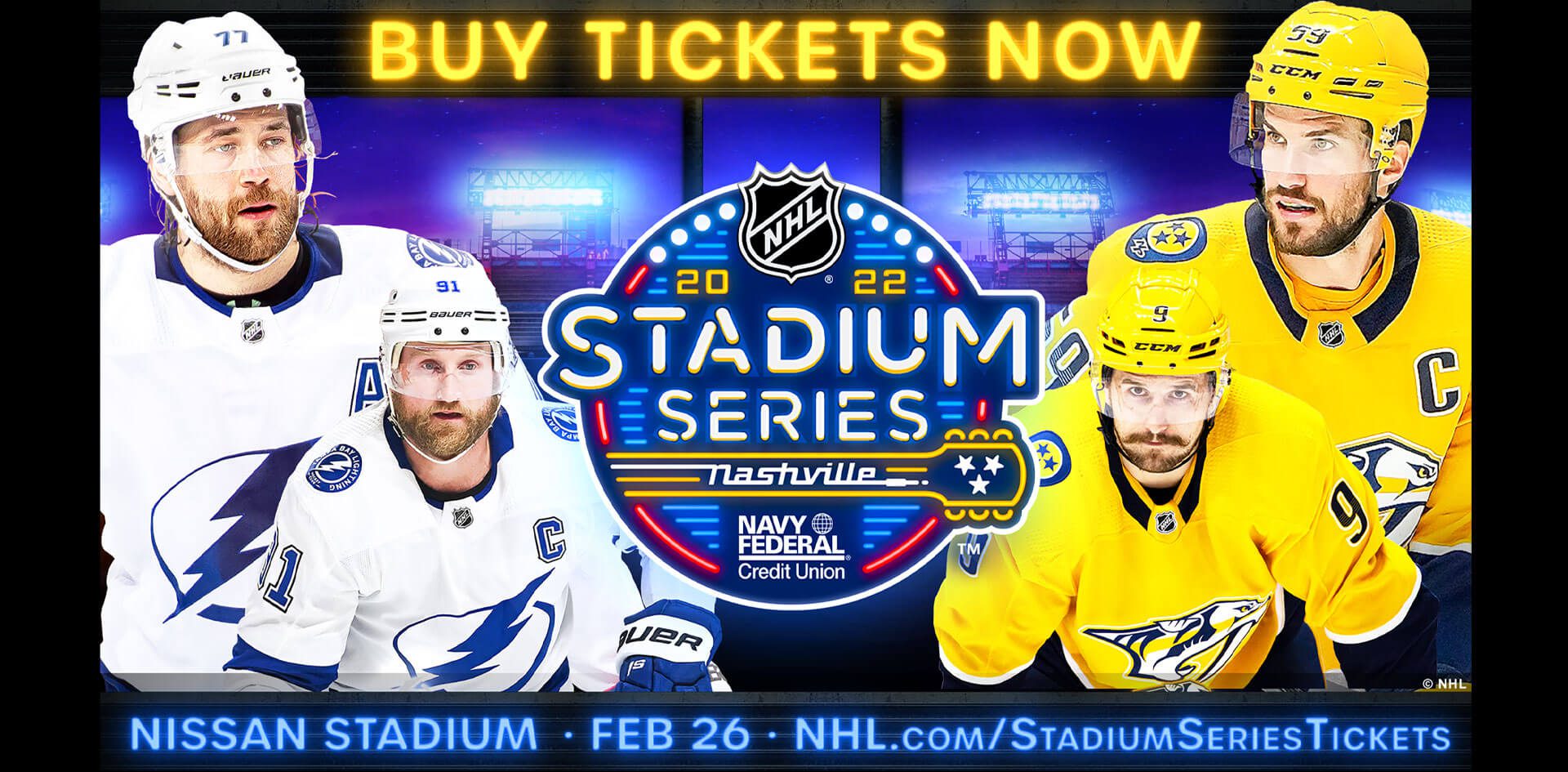 Predators vs Lightning NHL Stadium Series Tickets On Sale Oct. 21 | Nissan  Stadium