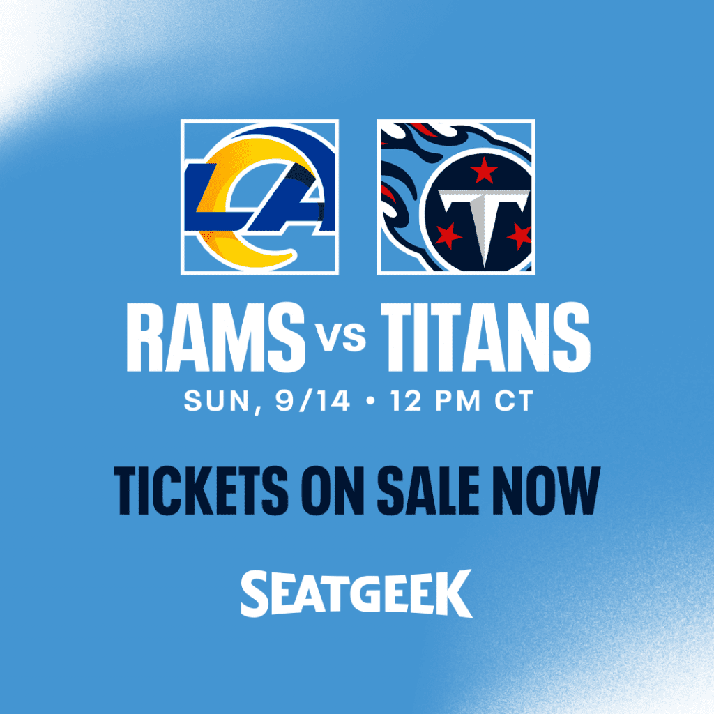 Los Angeles Rams vs. Tennessee Titans - Nissan Stadium